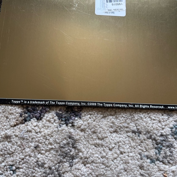 Vintage 1958 Inspired Bubble Gum Baseball Metal Sign - Picture 2 of 2